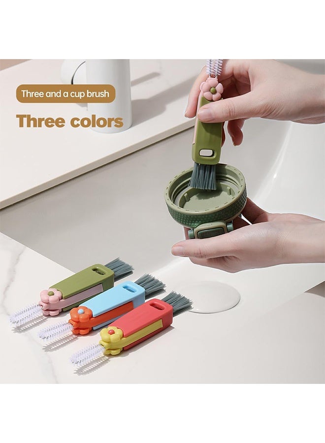 Peachjoy 3 in 1 Cup Lid Cleaning Brush, 2025 New Crevice Cleaning Brush for Bottle Gap Tight Spaces, 3 in 1 Multifunctional Cleaning Portable Cup Lid Cleaner with Brush  - Image 5