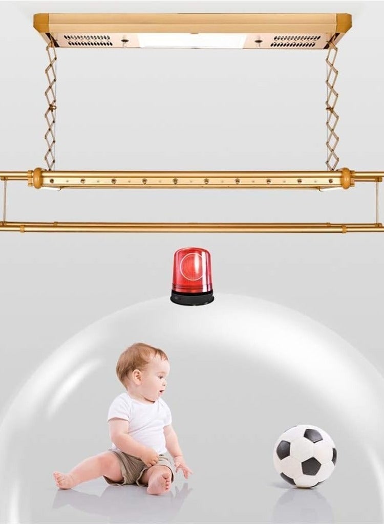 Electric drying rack Intelligent Lifting Wireless Remote Control Balcony Four-Bar Telescopic Clothes Drying Rod 9 Cross Bar + Led Lighting + Wind Dry + Sterilization + Bake Dry.  - Image 5
