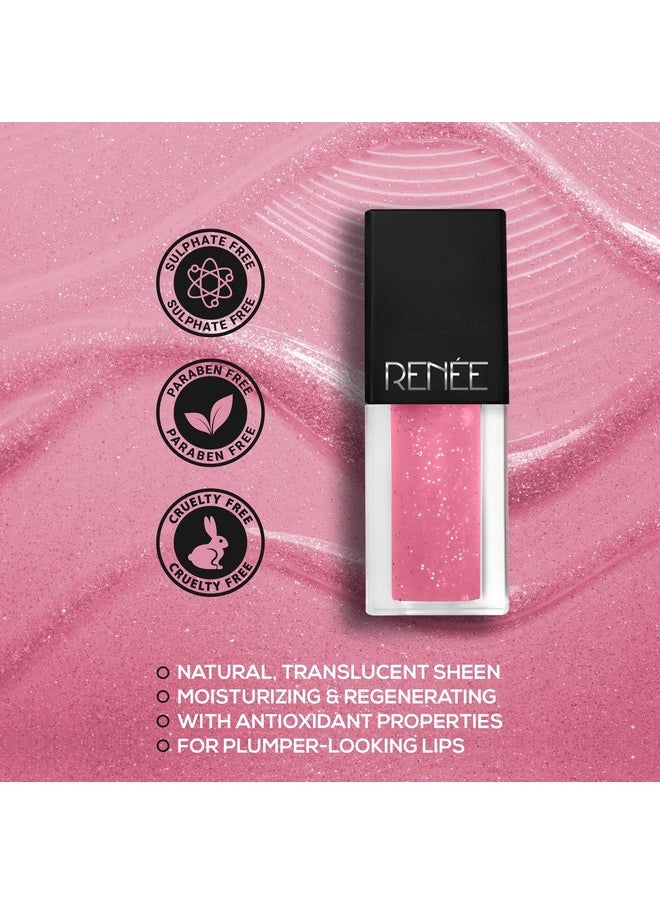 Renee - Renee See Me Shine Lip Gloss - Pink Pow Wow 2.5ml | Glossy Non Sticky & Non Drying Formula | Long Lasting Moisturizing Effect | Compact and Easy to Carry - Image 1