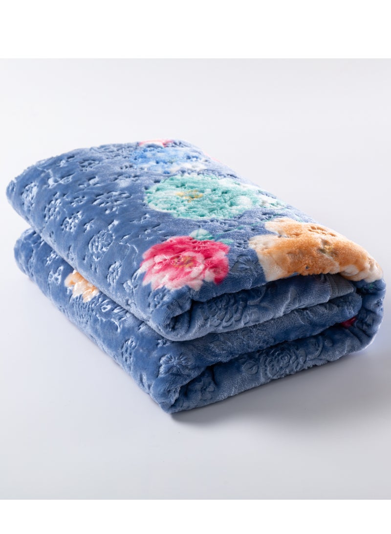 ستارجولد بطانية غائمة فاخرة بطبقة واحدة مصنوعة من خيوط البوليستر المغزول بنسبة 100%، تم الحصول عليها من البوليستر البكر وهو مناسب للشتاء وموسم الأمطار 155 × 210 سم 5 رطل - Image 2