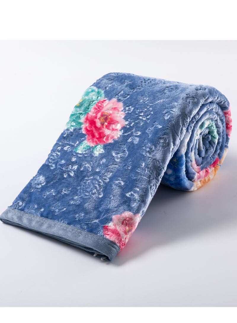 ستارجولد بطانية غائمة فاخرة بطبقة واحدة مصنوعة من خيوط البوليستر المغزول بنسبة 100%، تم الحصول عليها من البوليستر البكر وهو مناسب للشتاء وموسم الأمطار 155 × 210 سم 5 رطل - Image 3