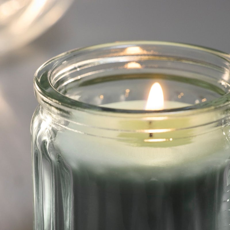 Baitique 4-Piece Scented Glass Candle Set – Apple, Light Green, 12-Hour Burn - Image 5