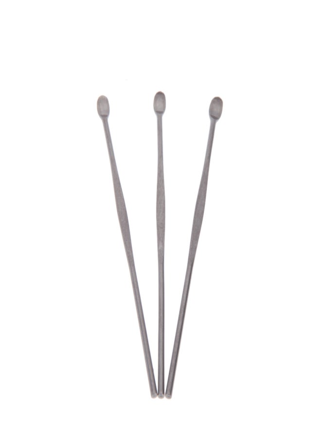 2PCS Silver Blackhead Comedone Remover Acne Blemish Pimple Extractor Skin Care Tools with 3PCS EarPick Spoon Tool Clean Ear Wax Remover Curette Remover - Image 5