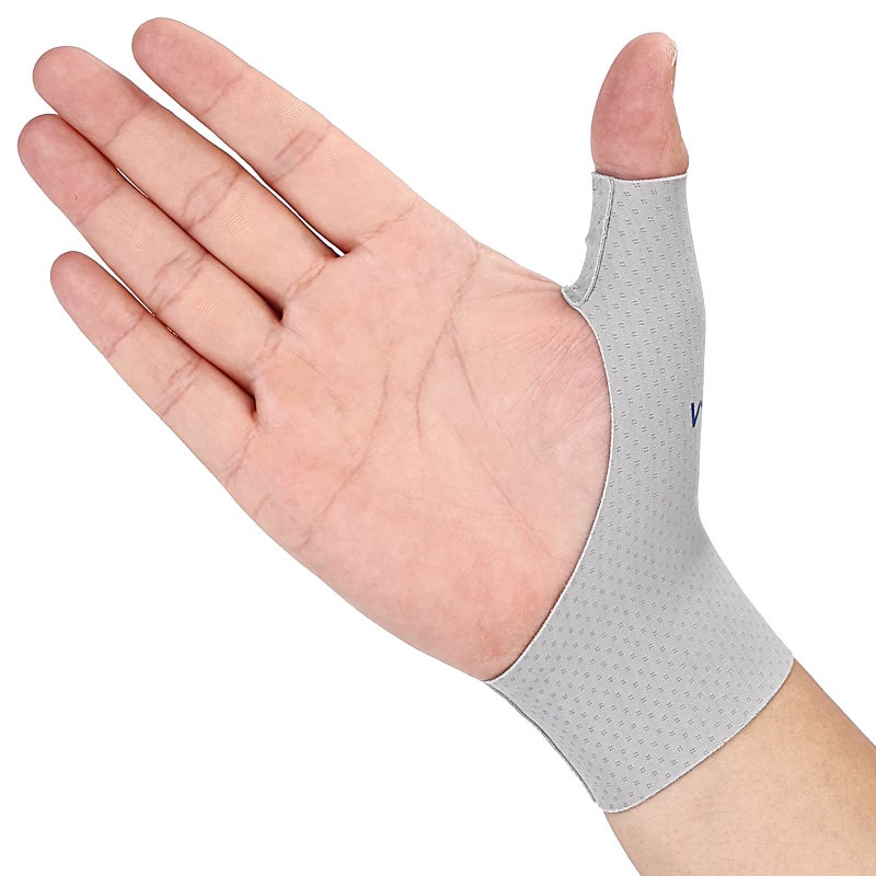 Willcom Thumb Wrist Brace Compression Sleeve (2 PCS) for Arthritis Pain Relief Protector Support, Soft Elastic Fabric Thumb Spica Splint Glove Liner for Women and Men -Fits Both Hands (Small) - Image 1