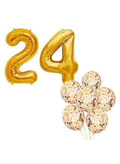 34" Gold Foil Number 24 Balloon with 10 pcs 12" Confetti Balloons Mirror Birthday Party(pack 12 pcs) - pzsku/Z8AD83F7364C2F99F2A17Z/45/_/1740670096/17f0d00c-2ecd-4cbe-a93d-544985f3c329