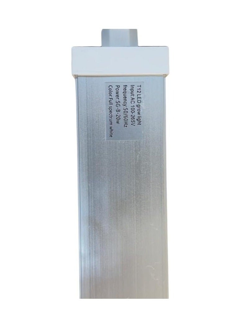 ماركة غير محددة مصباح نمو LED T12 20W طيف كامل – LEDs بيضاء، مقاوم للماء IP65، 600mm، 156 LED، مثالي للفراولة والمحاصيل المثمرة، ضوء نباتات داخلي  - Image 4