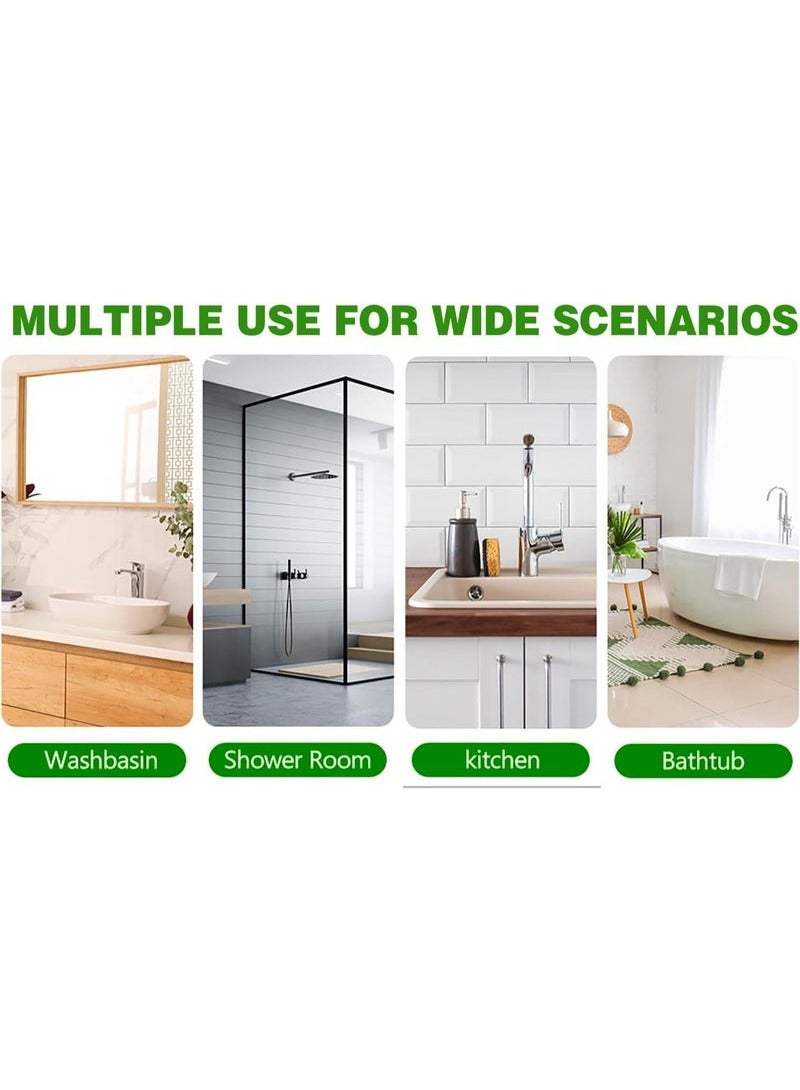 Halamine 50PCS Disposable Hair Drain Stickers Floor Drain Sticker, Disposable Shower Drain Cover Hair Catcher Shower Drain Mesh Stickers, Sewer Filter Screen, Bathroom, Laundry, Bathtub, Kitchen  - Image 5