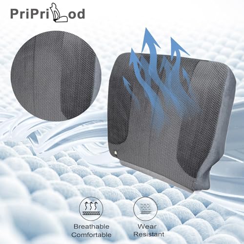 Priprilod Cloth Dark Gray Driver Side Bottom Replacement Seat Cover & Driver Side Foam Cushion Compatible with Dodge Ram 1500 2500 3500 2003 2004 2005 - Image 3