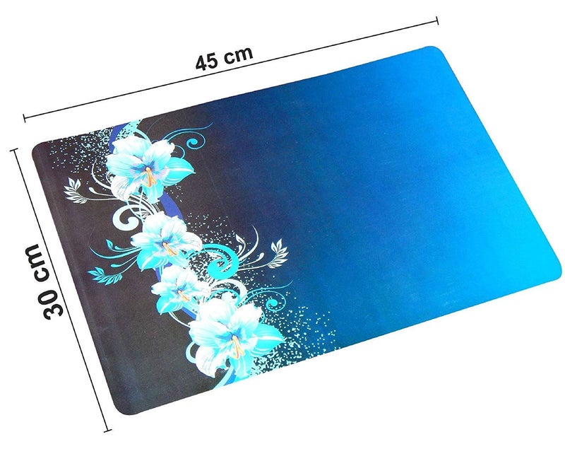 Dakshya Industries Dakshya Industries PVC Printed Dining Table Placemats Set of 6 Multicolour DIBLMAT35  - Image 5