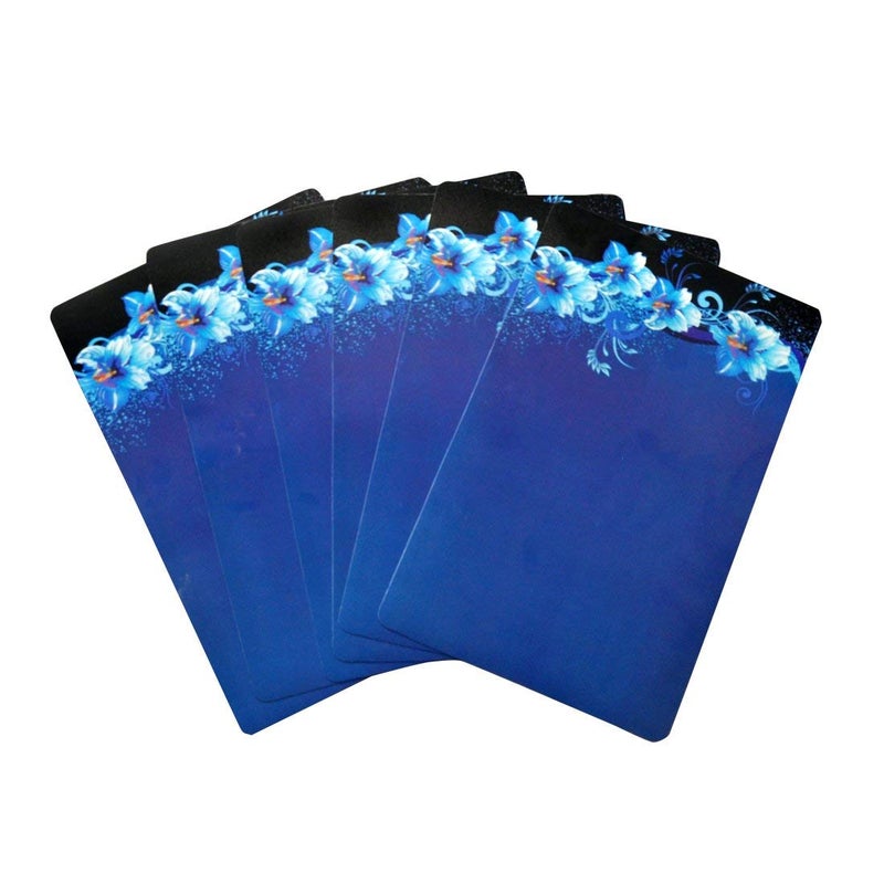 Dakshya Industries Dakshya Industries PVC Printed Dining Table Placemats Set of 6 Multicolour DIBLMAT35  - Image 4