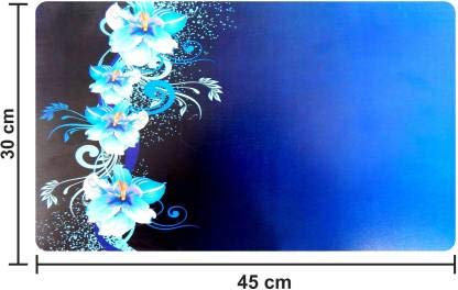Dakshya Industries Dakshya Industries PVC Printed Dining Table Placemats Set of 6 Multicolour DIBLMAT35  - Image 2
