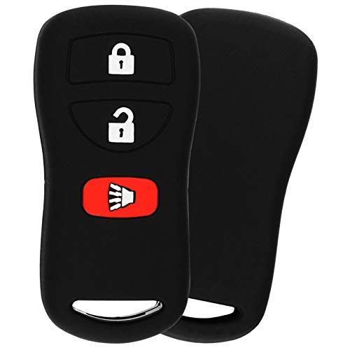KeylessOption KeyGuardz Keyless Remote Car Key Fob Shell Cover Soft Rubber Case for Nissan Infiniti Pathfinder Frontier Murano Titan Xterra - Image 2
