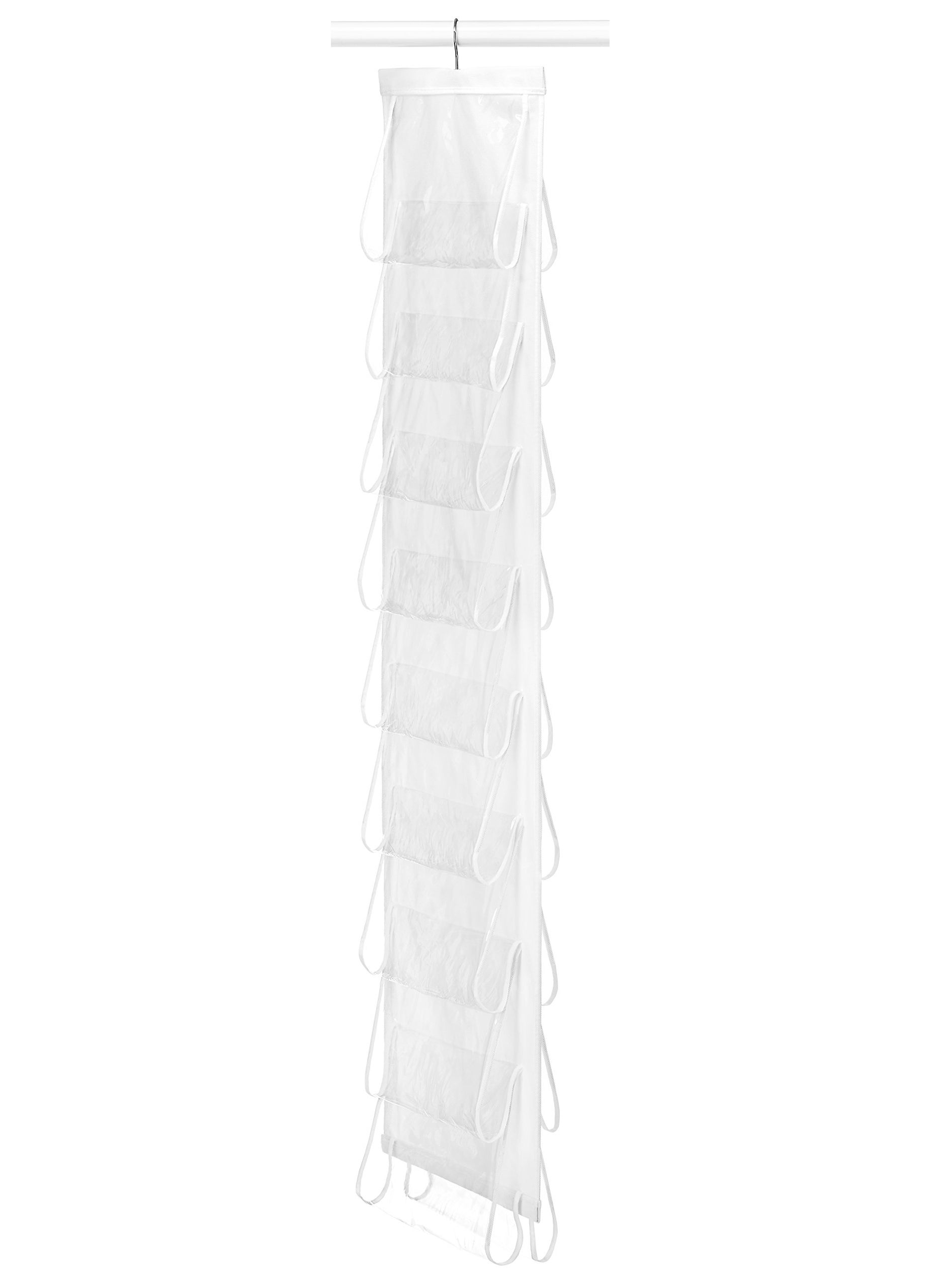 Whitmor Whitmor White Hanging Shoe File Clear 