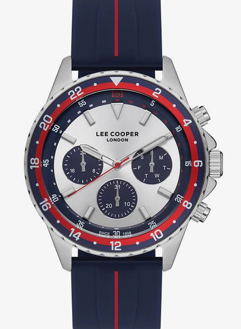 Lee Cooper Men's Silicone Multi Function Watch LC07210.339 - 45 mm