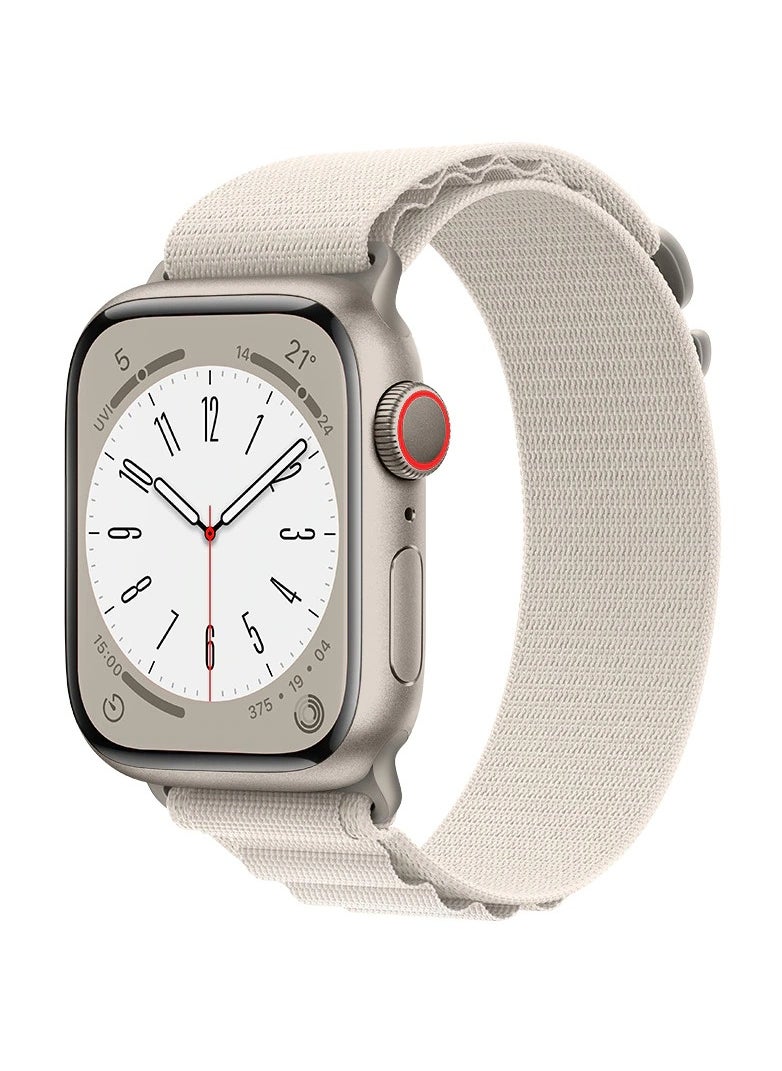 HEXABEX Replacement Apple Watch Ultra Alpine Loop Band Strap Compatible with 46mm/45mm/44mm/49mm for All Series Starlight  - Image 1