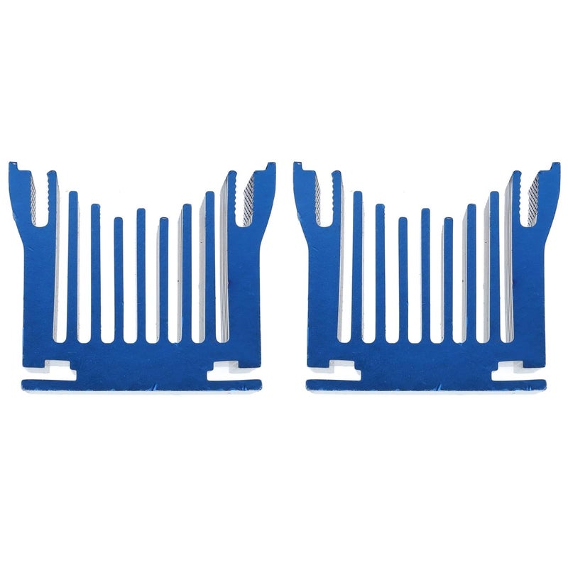 2Pcs Aluminum Heatsink Cooler for 3D Printer Motherboard, Universal South North Bridge Chipset Cooling Kit with Anodized Surface, Compact 40x39mm Heat Sink for DIY Motherboards (Blue) - Image 3