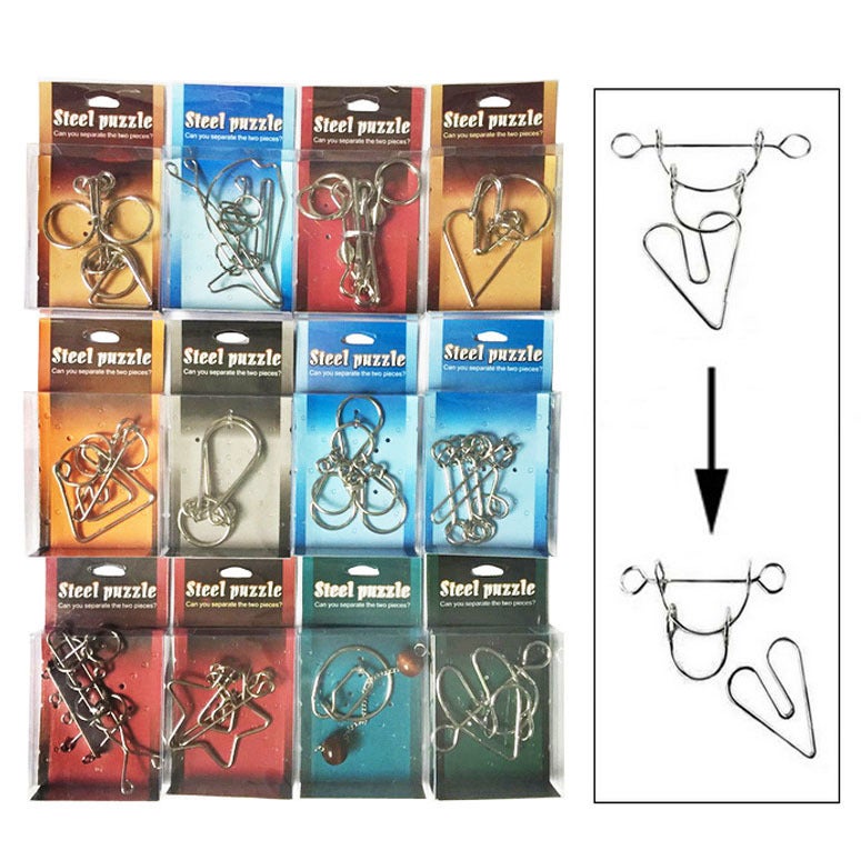 Pvc Boxed Unlocking 36 Iron Unlocking Intelligence Unlocking Unlocking Adult Nine-Link Educational Toys - Image 1