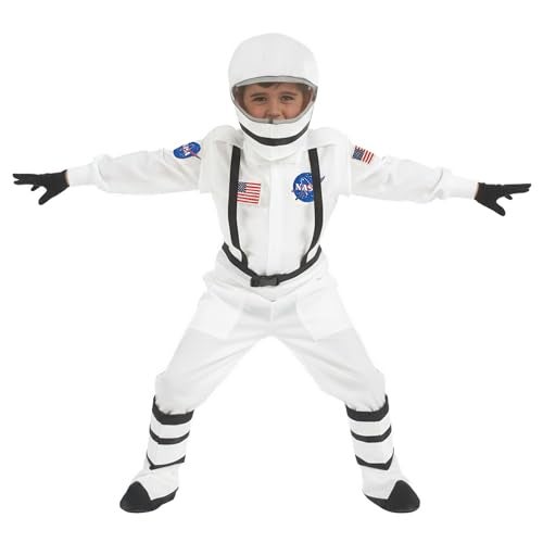 fun shack Kids Astronaut Costume With Helmet, NASA Space Outfit For Boys And Girls, Ideal For Dress Up And Parties, X-Large - Image 5