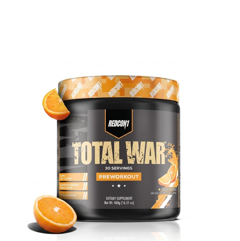 REDCON1 Total War - Pre Workout, 30 Servings(Orange Crush) - Image 1