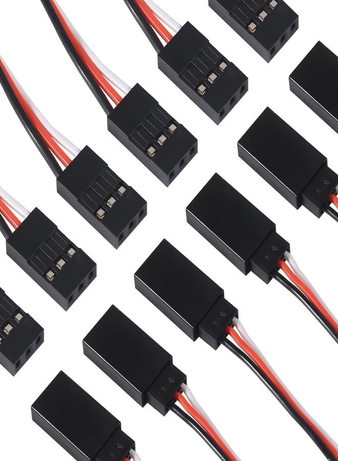 Coliao 15pcs 3-pin Servo Extension Cable Cord 15cm Male to Female RC JR Servo Extension Cord Wire Connectors for Servo Extension Connection Control Board Remote Control Parts - Image 5