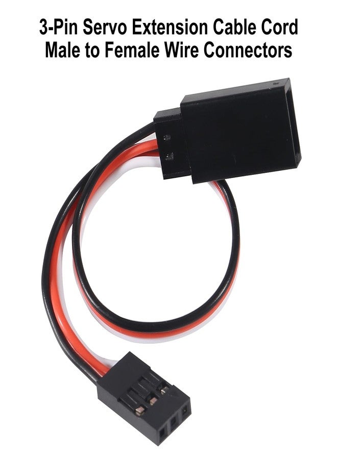 Coliao 15pcs 3-pin Servo Extension Cable Cord 15cm Male to Female RC JR Servo Extension Cord Wire Connectors for Servo Extension Connection Control Board Remote Control Parts - Image 3