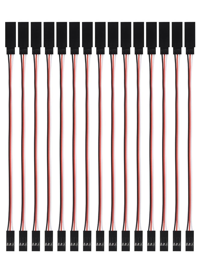 Coliao 15pcs 3-pin Servo Extension Cable Cord 15cm Male to Female RC JR Servo Extension Cord Wire Connectors for Servo Extension Connection Control Board Remote Control Parts - Image 1