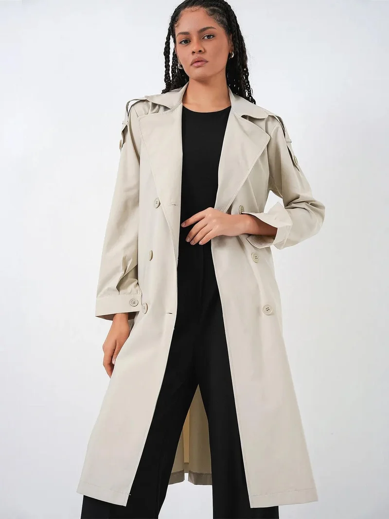 بيغ دارت BDART Long Double Breasted Trench Coat