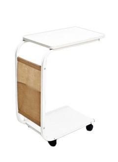 Generic Wooden service table with iron frame, number Yy005, white color 