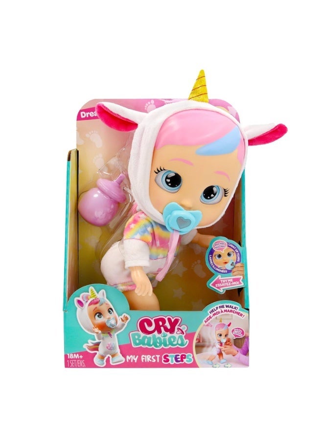 Cry Babies Dreamy Interactive Doll My First Steps With Sounds And LED Tears Walking Baby Doll Toy For Children - Image 1