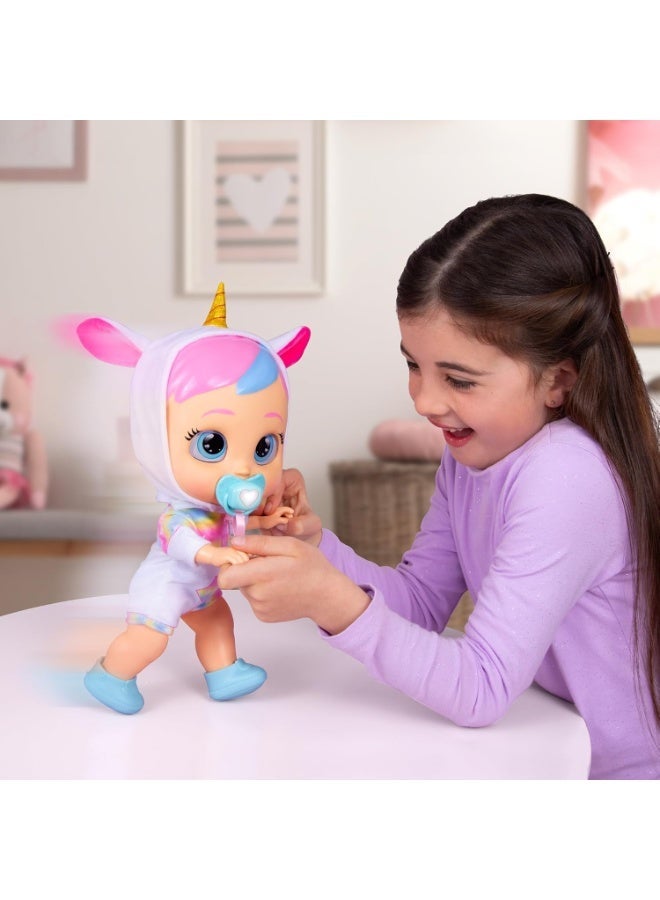 Cry Babies Dreamy Interactive Doll My First Steps With Sounds And LED Tears Walking Baby Doll Toy For Children - Image 4