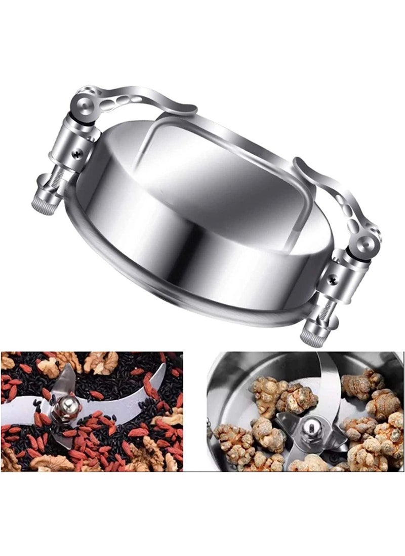 Electric Grain Grinder, 200G Large Capacity , High Speed Food Processor with Overload Protection Function 1250W