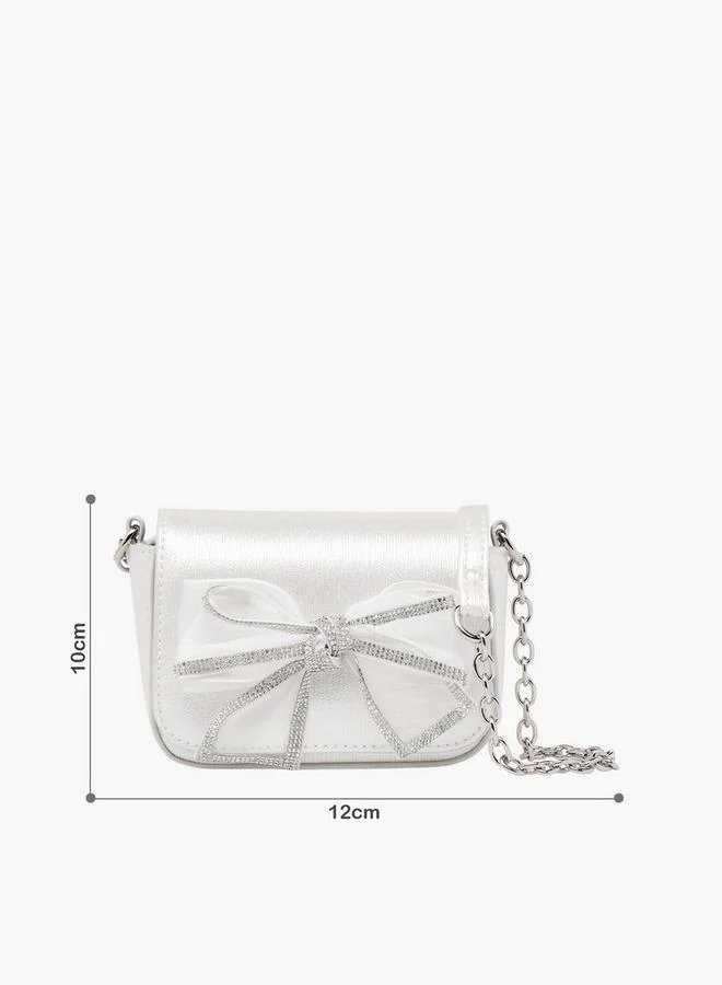 سيليست Crossbody Bag with Embellished Bow Accent Ramadan Collection