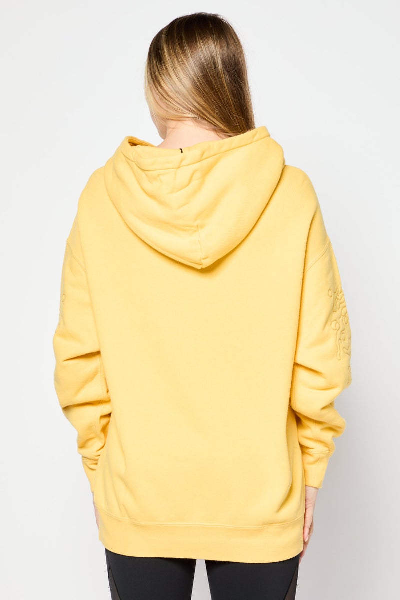 PUMA Women Sportswear Fit Hooded Outdoor Sweatshirt, Yellow  - Image 3