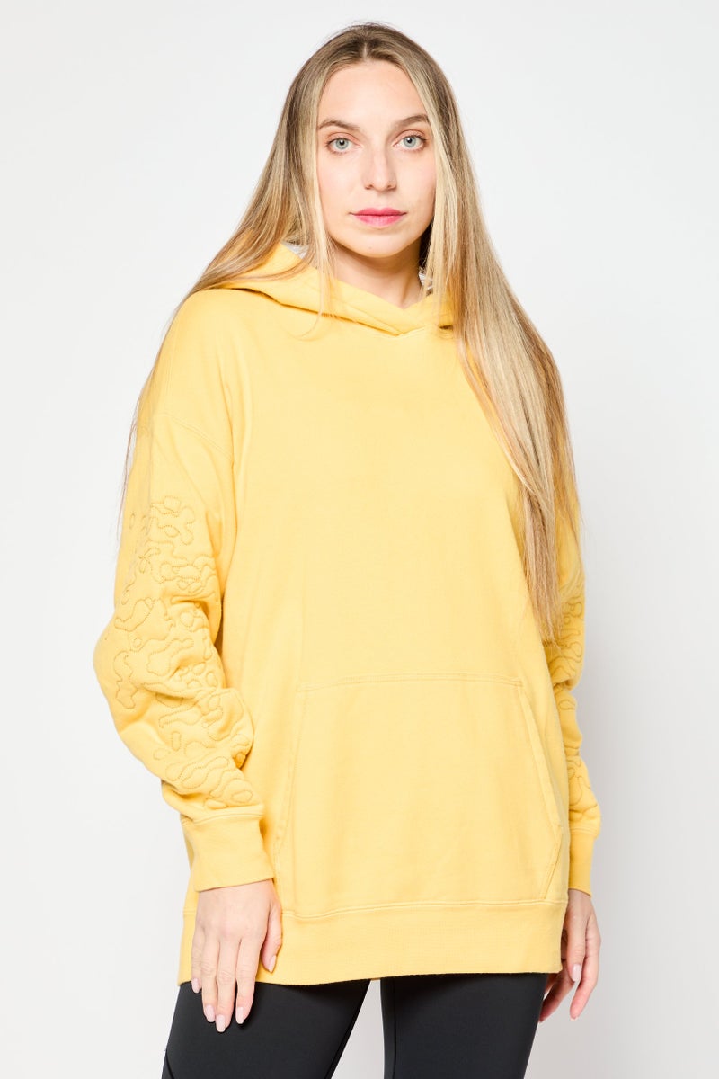 PUMA Women Sportswear Fit Hooded Outdoor Sweatshirt, Yellow  - Image 1