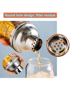 Yolu 400ml Clear Glass Cocktail Shaker Cup With Measuring Jigger, Bartender Tools Kit, Drink Shaker with strainer for kitchens, bars, coffee shops, hotels, clubs  - Image 5