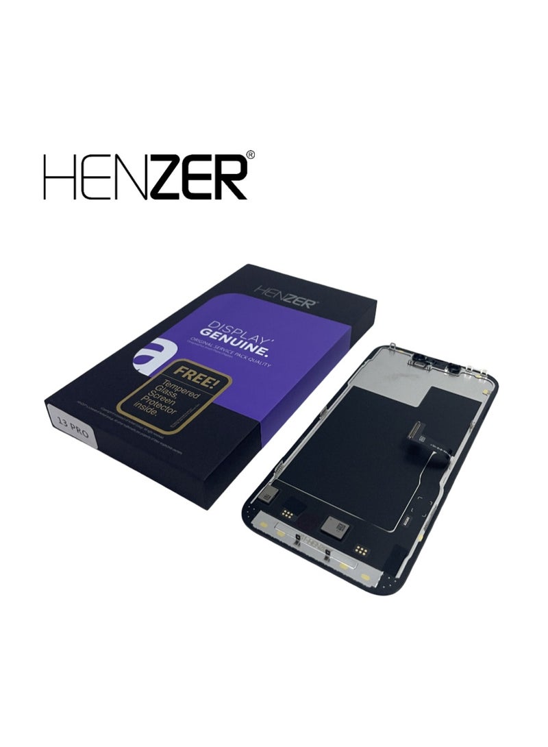 Henzer iPhone 13 Pro Super Retina IPS  Wide Color Support Multi Touch HDR Screen With Oleophobic Coating Mercury Free Display - Image 1