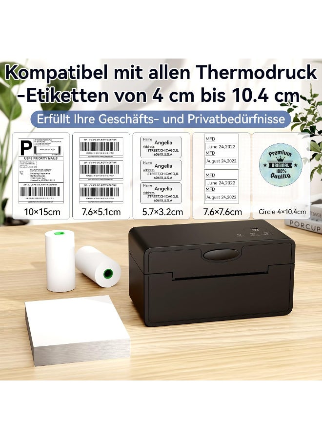 PeriPage Thermal Label Printer 4x6, DHL Shipping Label Printer, Wireless Bluetooth Label Printer for DHL UPS USPS, Compatible with iPhone iPad Windows Black Color - Image 4