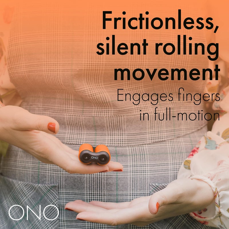 ONO Roller - Handheld Fidget Toy for Adults | Help Relieve Stress, Anxiety, Tension | Promotes Focus, Clarity | Compact, Portable Design (Orange, Junior Size - ABS Plastic) - Image 4