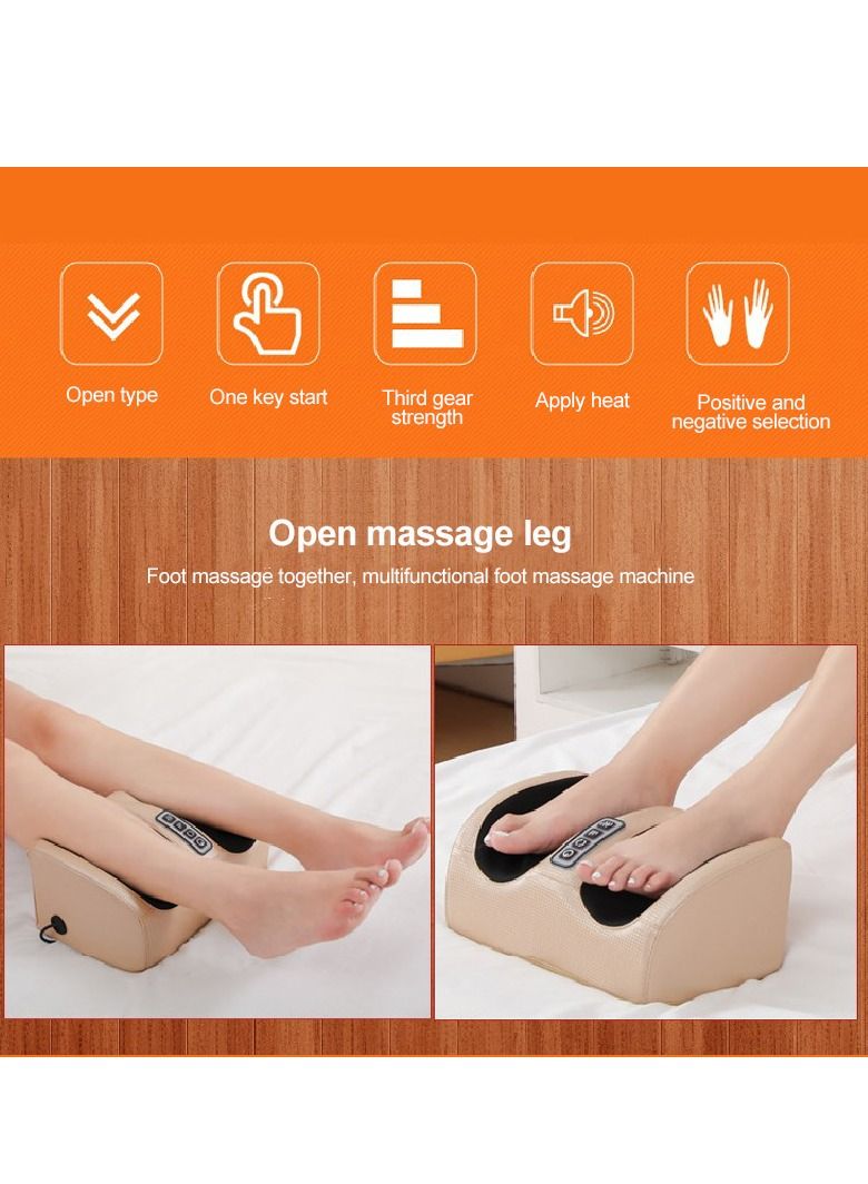 Generic Electric Foot Massager Heating Therpay Shiatsu Kneading Roller Muscle Vibrator Pain Relief Relaxation Hot Compression Foot Spa - Image 4