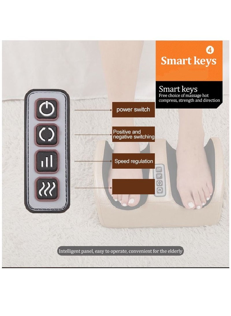 Generic Electric Foot Massager Heating Therpay Shiatsu Kneading Roller Muscle Vibrator Pain Relief Relaxation Hot Compression Foot Spa - Image 3