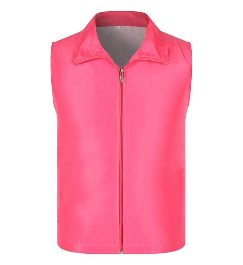 Volunteer Red Vest Custom Print logo Volunteer Work Clothes Party Member Vest Fishing Net Vest Advertising Wholesale Purple - Image 2