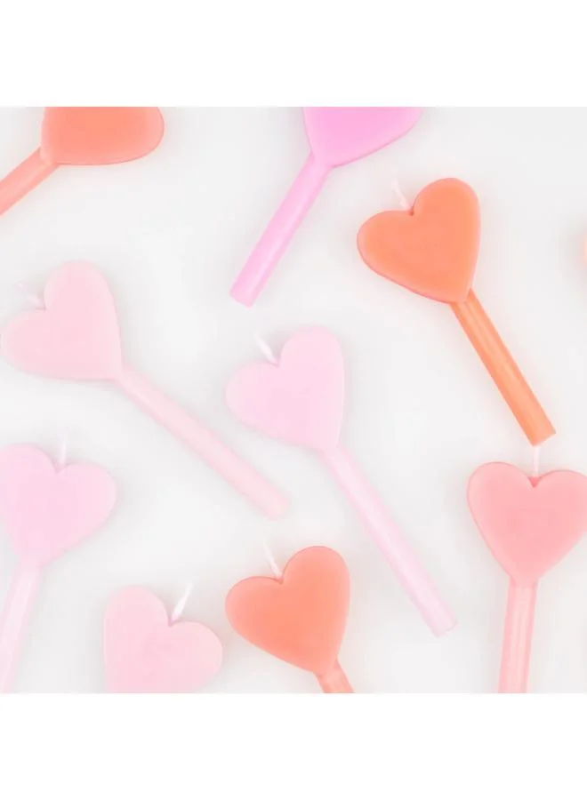 Meri Meri  Pink Heart Candles  | Best Price UAE