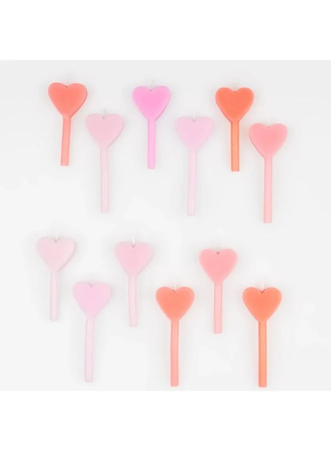 Meri Meri  Pink Heart Candles  | Best Price UAE