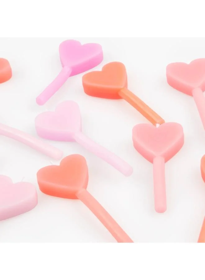 Meri Meri Pink Heart Candles
