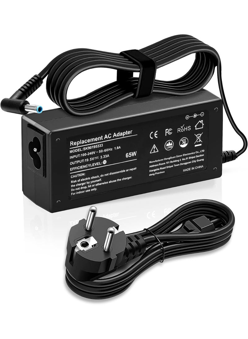 Zexen 65W Laptop Charger for HP Chromebook X360 11 14 15 G4 G5 G3 HP Pavilion 14 15 17 Series PA-1650-32HE 709985-001 741727-001 HP Flow 11 13 14 Series Pavilion X3 60M3 11 13 15 - Image 1