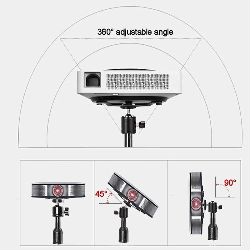 Coret Mini Projector Stand, Portable Camera Holder with 360 Rotatable Head, Adjustable Height 26-60in - Image 5