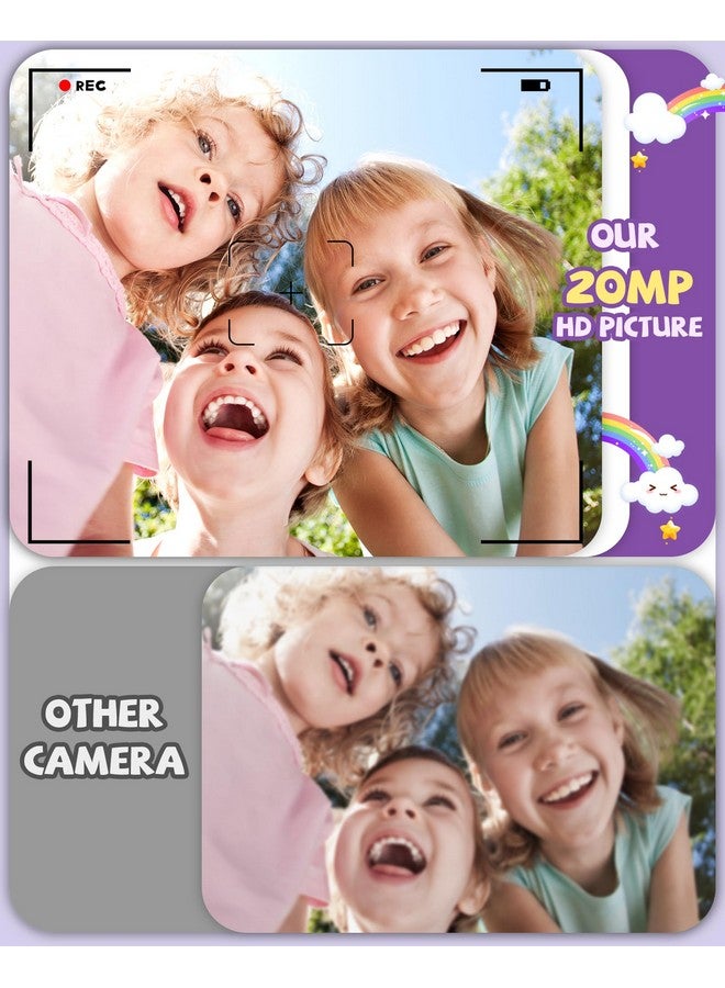 Kikapabi Kids Camera, Unicorn Toys for Girls Boys Age 3-8, Christmas Birthday Gifts for Girls Age 3 4 5 6 7 8, Digital Camera with Silicon Cute Cover for Kids, Toddler Camera with 32G SD Card - Image 4