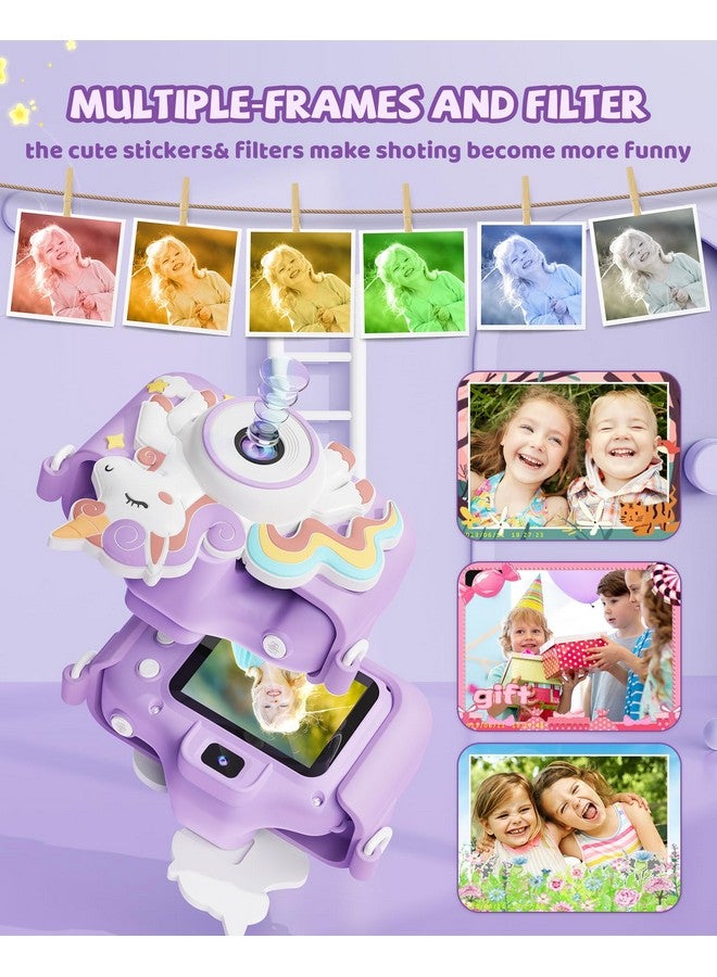 Kikapabi Kids Camera, Unicorn Toys for Girls Boys Age 3-8, Christmas Birthday Gifts for Girls Age 3 4 5 6 7 8, Digital Camera with Silicon Cute Cover for Kids, Toddler Camera with 32G SD Card - Image 5