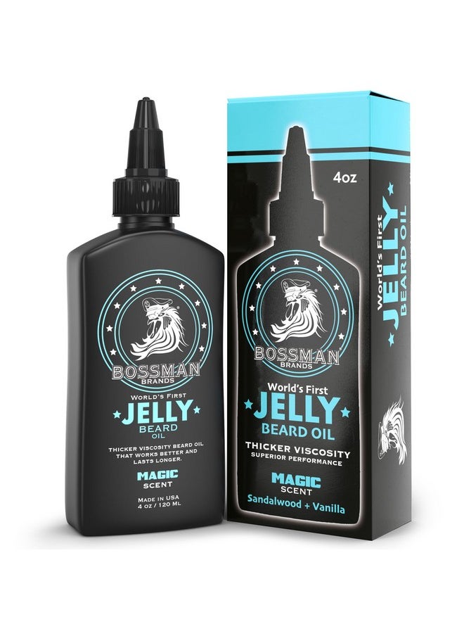 bossman - Beard Oil Jelly (4Oz) - Beard Growth Softener, Moisturizer Lotion Gel With Natural Ingredients - Beard Growing Product (Magic Scent) - Image 1