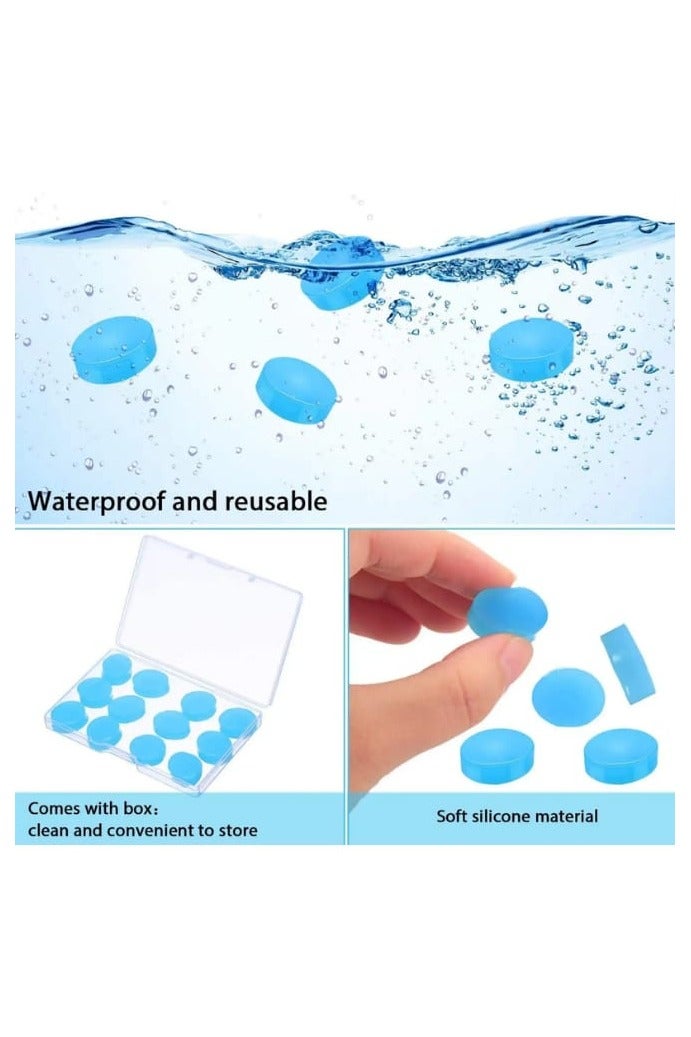 traditious 12 PCS Reusable Silicone Wax Ear Plugs – 32dB Noise Cancelling Soft Earbuds for Swimming, Sleeping, Hearing Protection, Travel & Concerts – With Durable Carry Case - Image 3